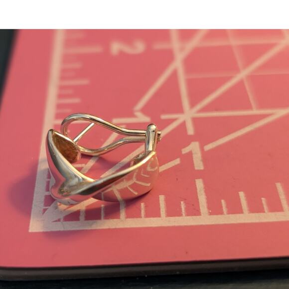 Retired James Avery French Twist Lever Back Earrings 925 Sterling Silver - Picture 5 of 6